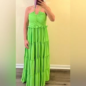 Beautiful long green dress